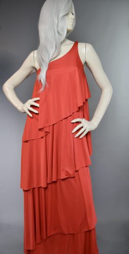 Red Anne Tyrrell One Strap Dress