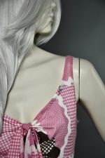 1960s Pink Print Gown