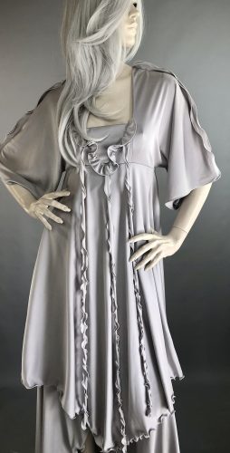 70s Silver Maxi Dress
